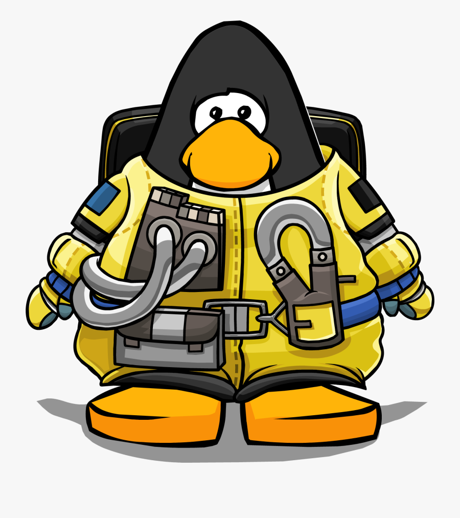 Spacesuit Clipart Astronaut Suit - Club Penguin Blue Png, Transparent Clipart