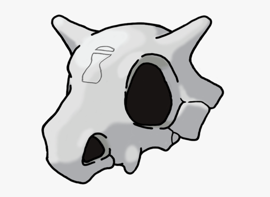 #pokemon #cubone #dead #skull #eek #spoopy #spooky - Cubone Skull No Background, Transparent Clipart
