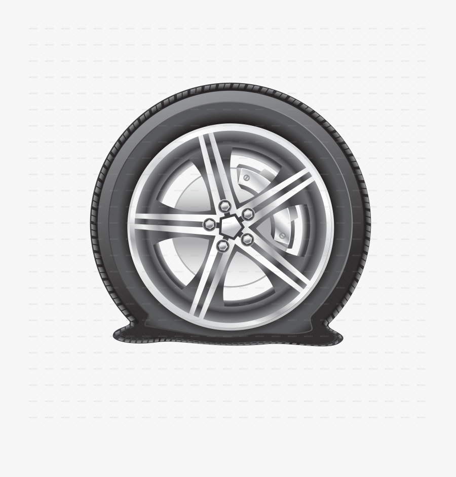 Flat Tyre Png Transparent Flat Tyre Images - Bad Attitude Is Like A Flat Tyre, Transparent Clipart