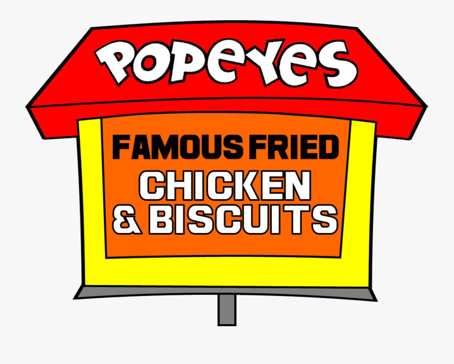 Popeye Fried Chicken Logo, Transparent Clipart