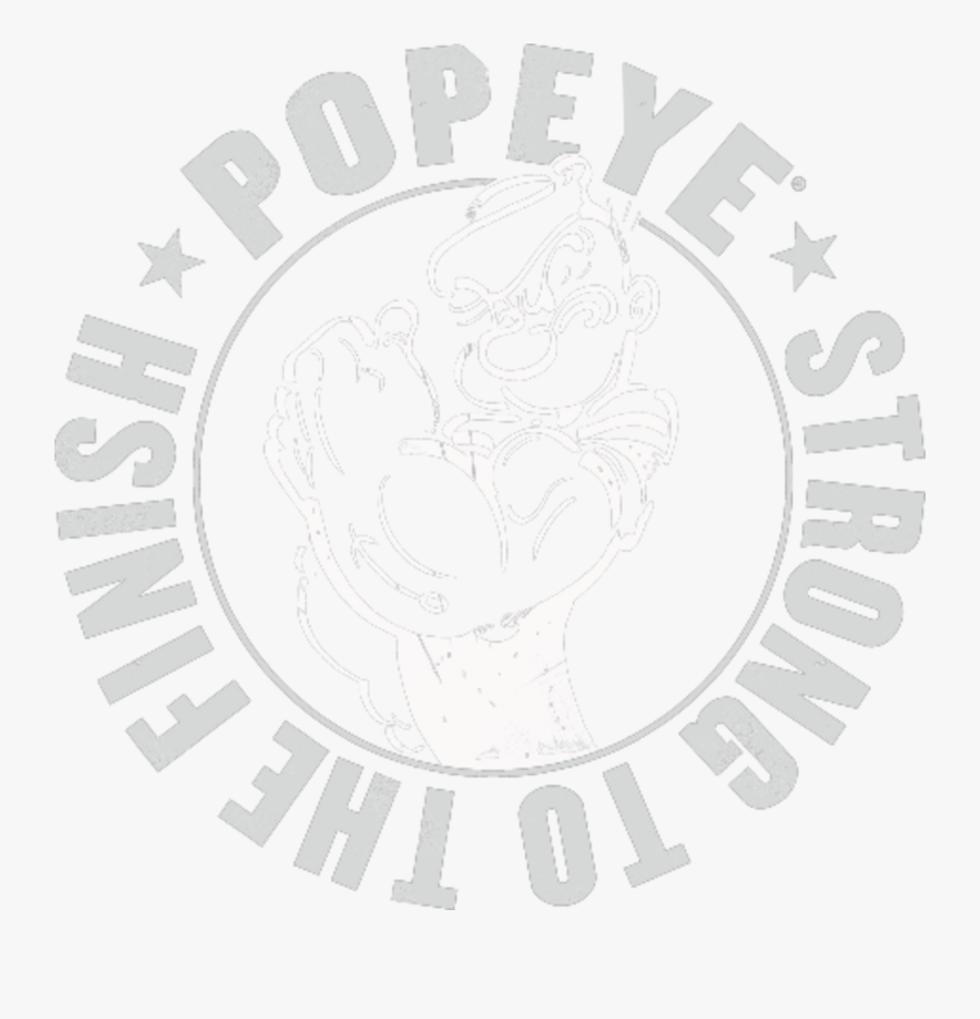 Transparent Olive Oyl Clipart - Popeye Logo Black And White, Transparent Clipart