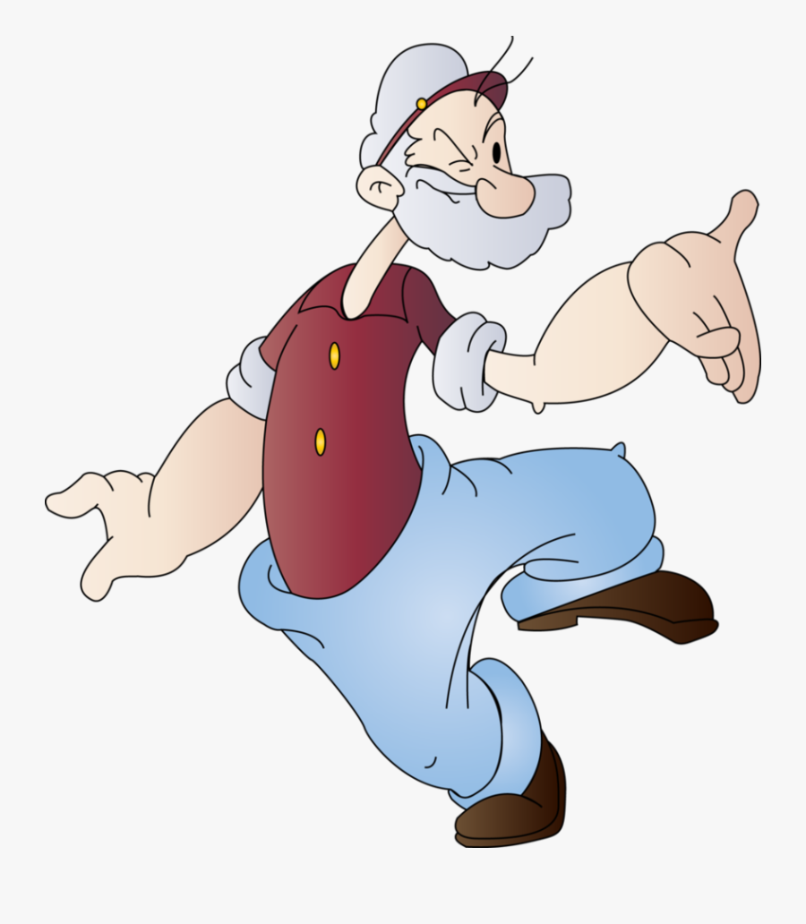 Popeye - Cartoon - Poop Deck Pappy, Transparent Clipart