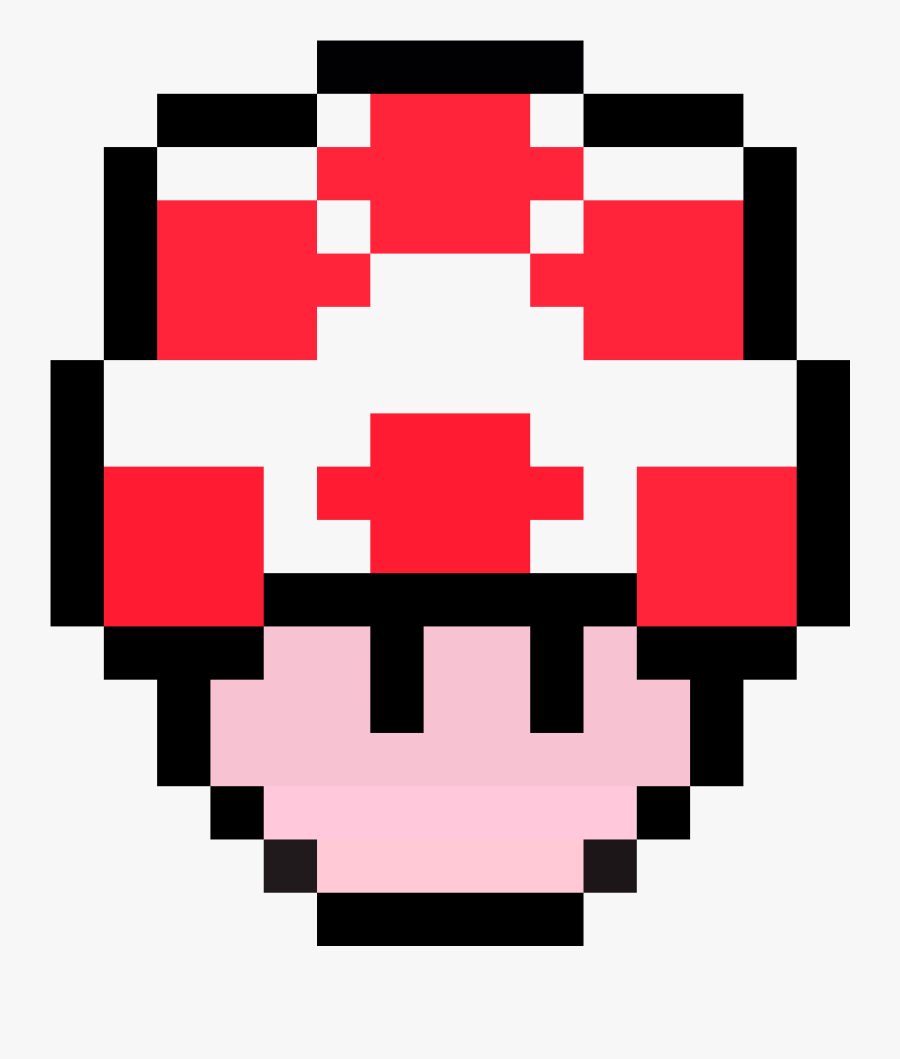 Pixel Art Drawings Easy Clipart , Png Download - Super Mario World 1 Up Mushroom, Transparent Clipart