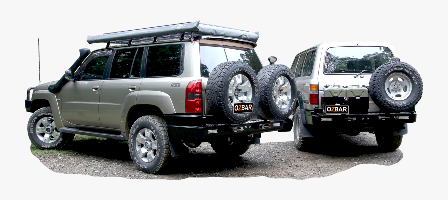 Ozbar Rear Bars, Spare Wheel Carriers, Jerrycan Holders - Nissan Patrol Spare Tyre, Transparent Clipart