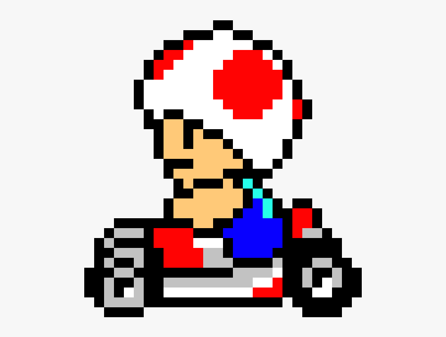 Mario Kart Minecraft Pixel Art Clipart , Png Download - Pixel Art Mario, Transparent Clipart