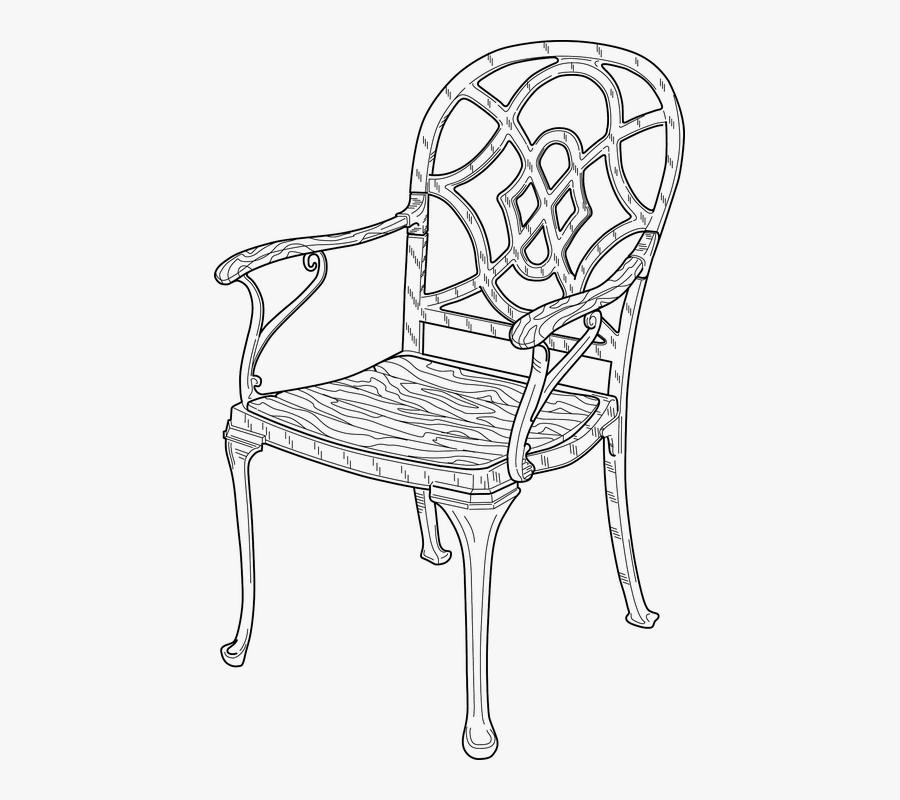 Silla De Jardin Dibujo, Transparent Clipart