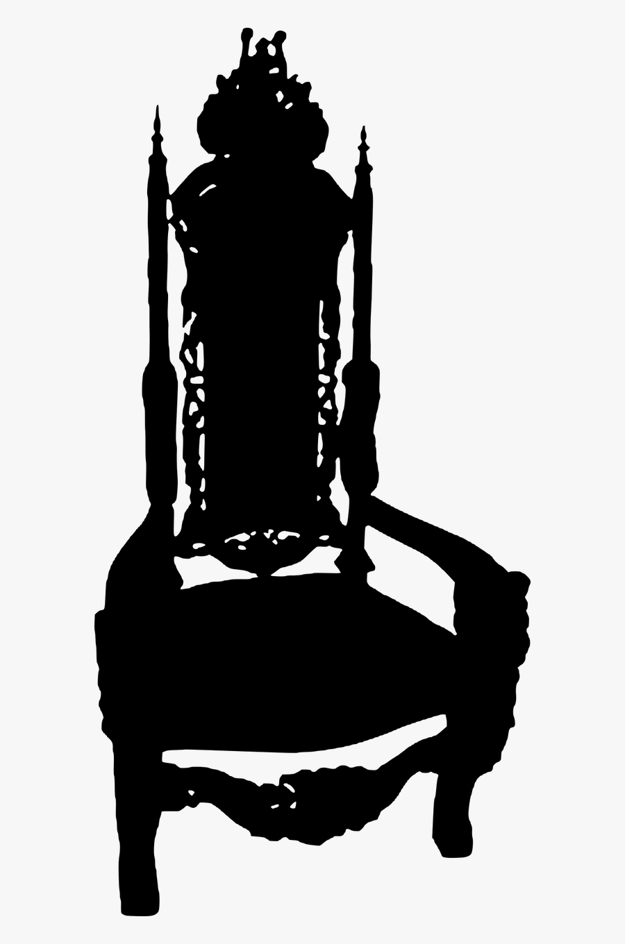 Chair Royal Chair Silhouette - Royal Throne Throne Silhouette, Transparent Clipart