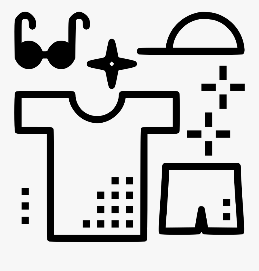Shirt Pants Cap Cloth Sunglasses Comments - Icon, Transparent Clipart