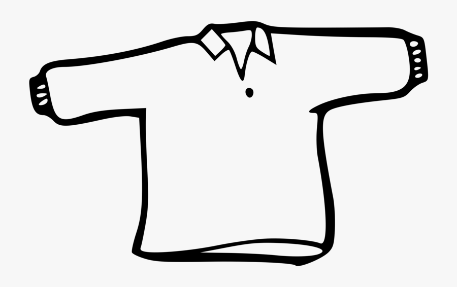 Line Art,angle,outerwear - Shirt Cartoon Black And White , Free ...