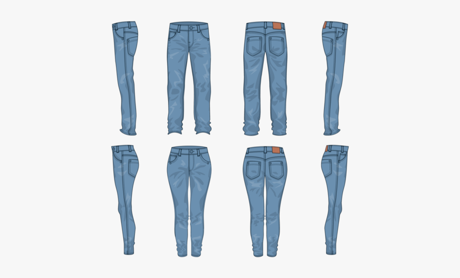 Jeans Vector Png, Transparent Clipart