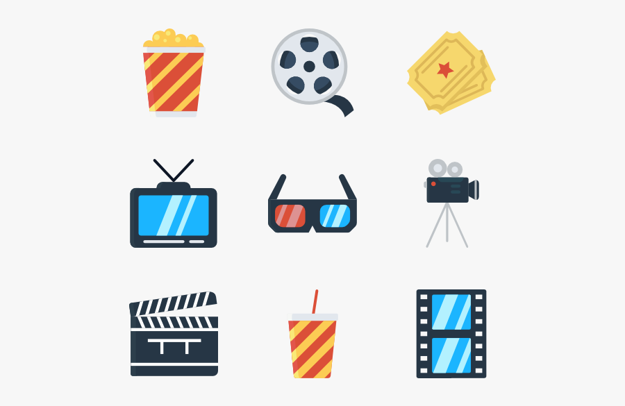 Cinema - Clapboard Icon, Transparent Clipart