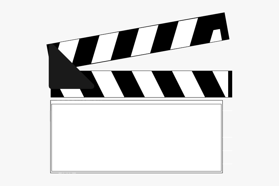 Movie Clapper Board, Transparent Clipart