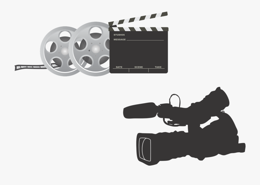 Film Equipment Camera Clapperboard Free Picture - Gambar Peralatan Film Png, Transparent Clipart