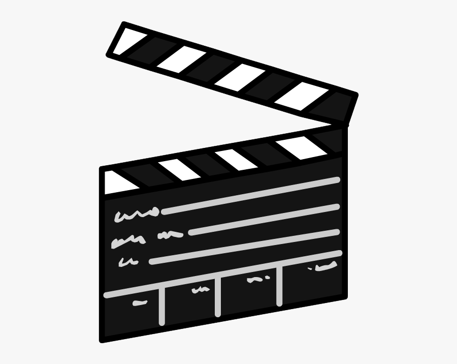 Movie Clipart Clapboard - Club Penguin Claquete, Transparent Clipart