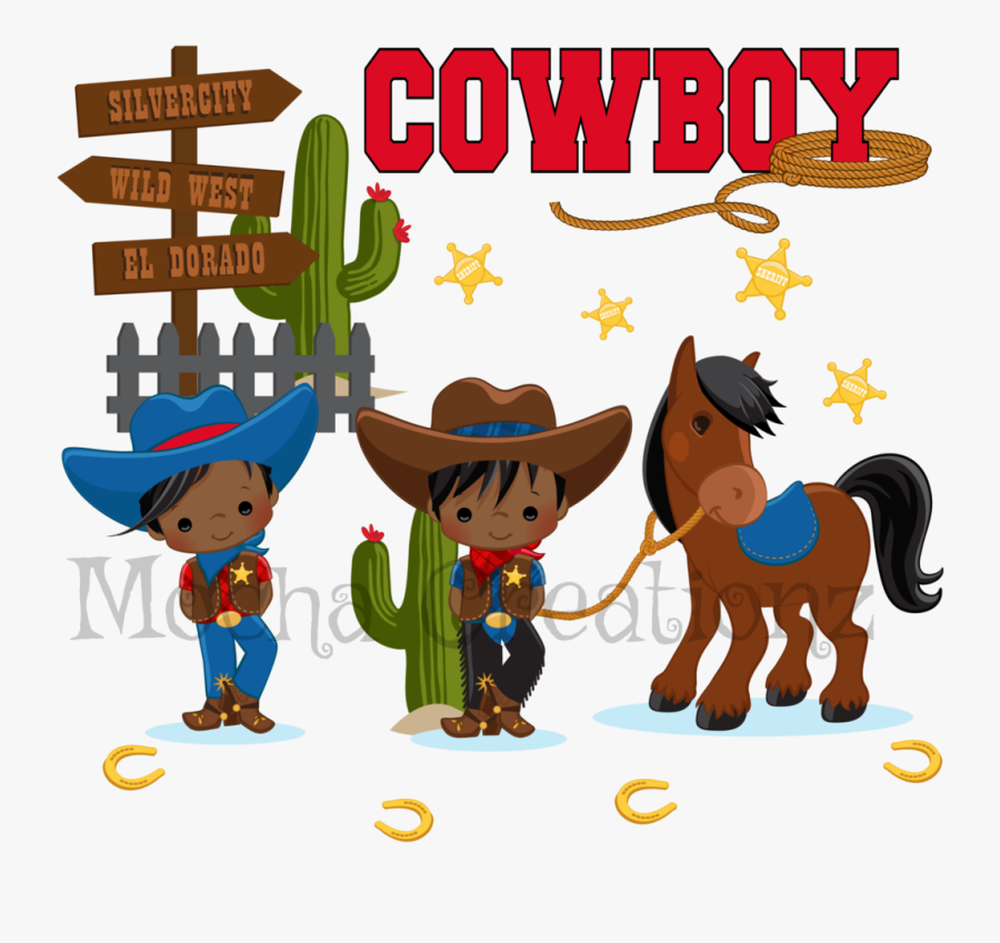 African American Cowboy Clipart, Transparent Clipart