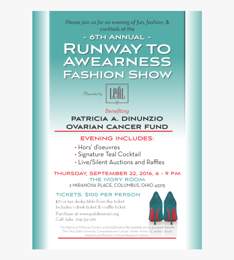 Clip Art Cancer Benefit Flyer - Poster, Transparent Clipart