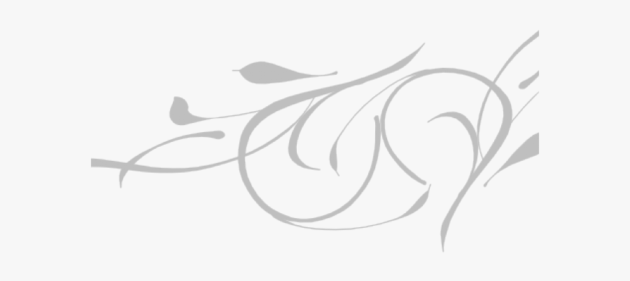 Vector Swirl Clipart Corner - Line Art Design Vectors, Transparent Clipart