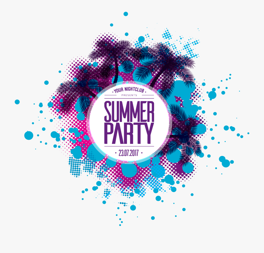 Summer Destin Walton Party Beach Fort Clipart - Summer Party Logo Png, Transparent Clipart