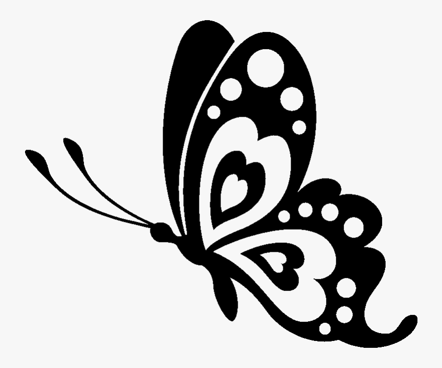 Download Butterfly Stencil Silhouette Drawing Black And White Butterfly Svg Free Transparent Clipart Clipartkey