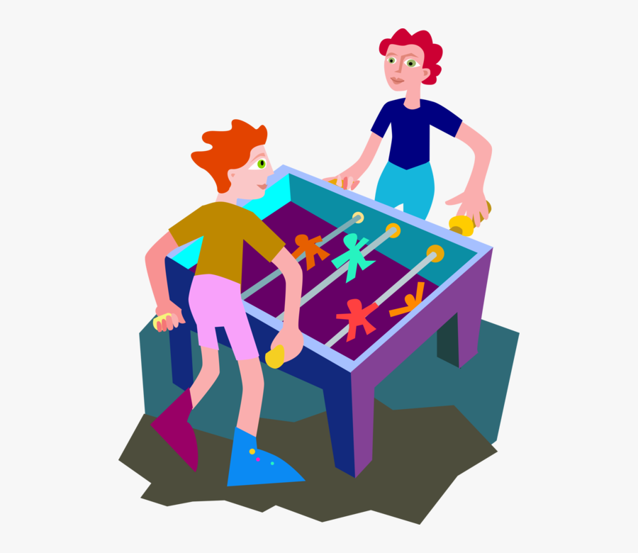 Foosball Table Soccer Football Game - Tischfußball Clipart, Transparent Clipart