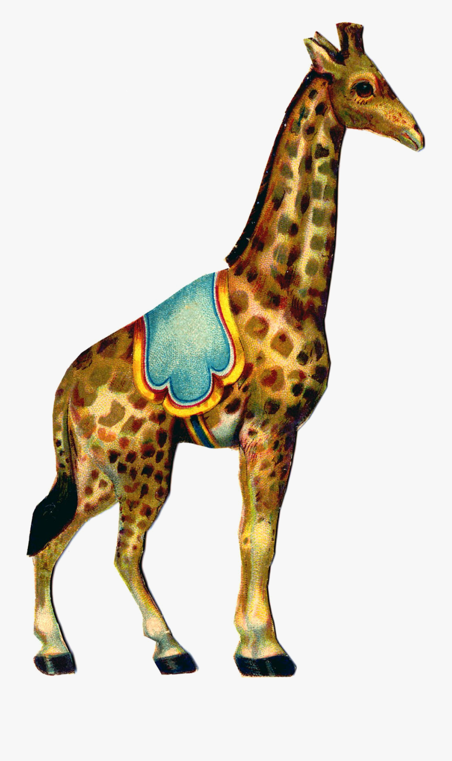 Circus Vintage Giraffe - Vintage Circus Circus Animals, Transparent Clipart
