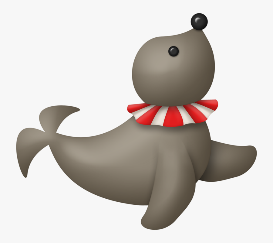Circus Seal Clip Art, Transparent Clipart