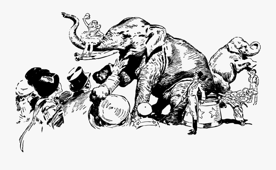 Circus Scene - Circus Drawing Png, Transparent Clipart