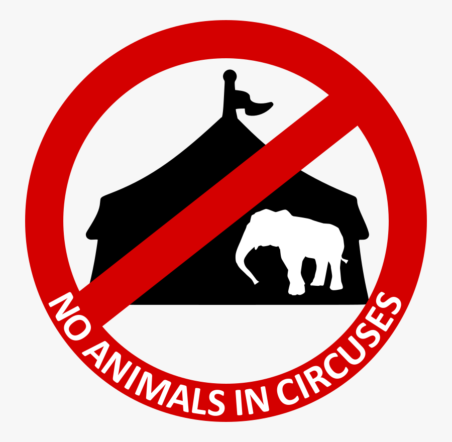 No Animals In Circuses - Clip Art, Transparent Clipart