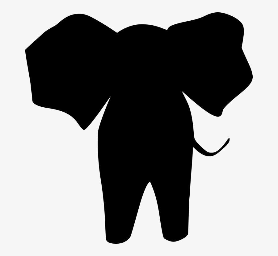 Animal Silhouettes Elephants Computer Icons Circus - Silhouette Elephant Cartoon Png, Transparent Clipart