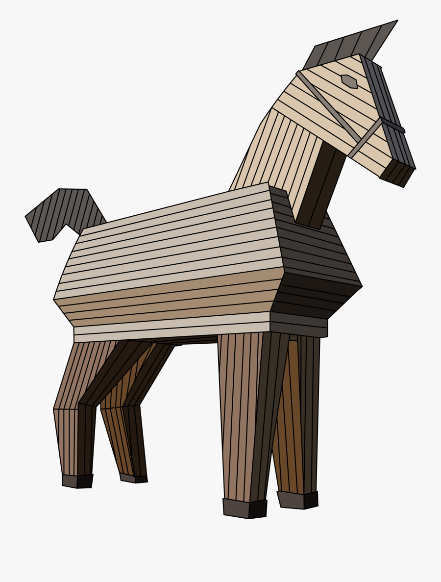 Transparent Horse Clipart - Trojan Horse Transparent Background, Transparent Clipart