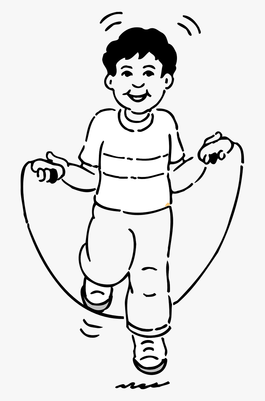 Transparent Kid Jumping Png - Jump Rope For Coloring , Free 