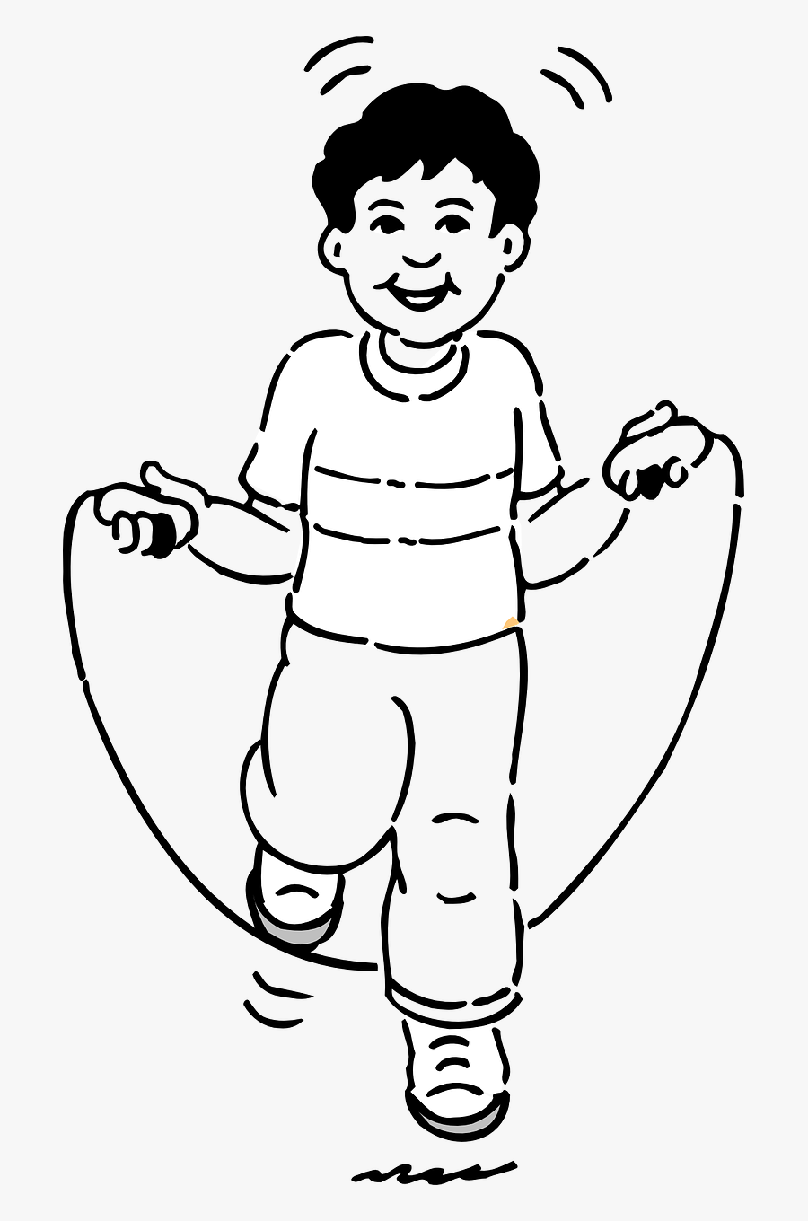 Transparent Kid Jumping Png - Jump Rope For Coloring , Free Transparent