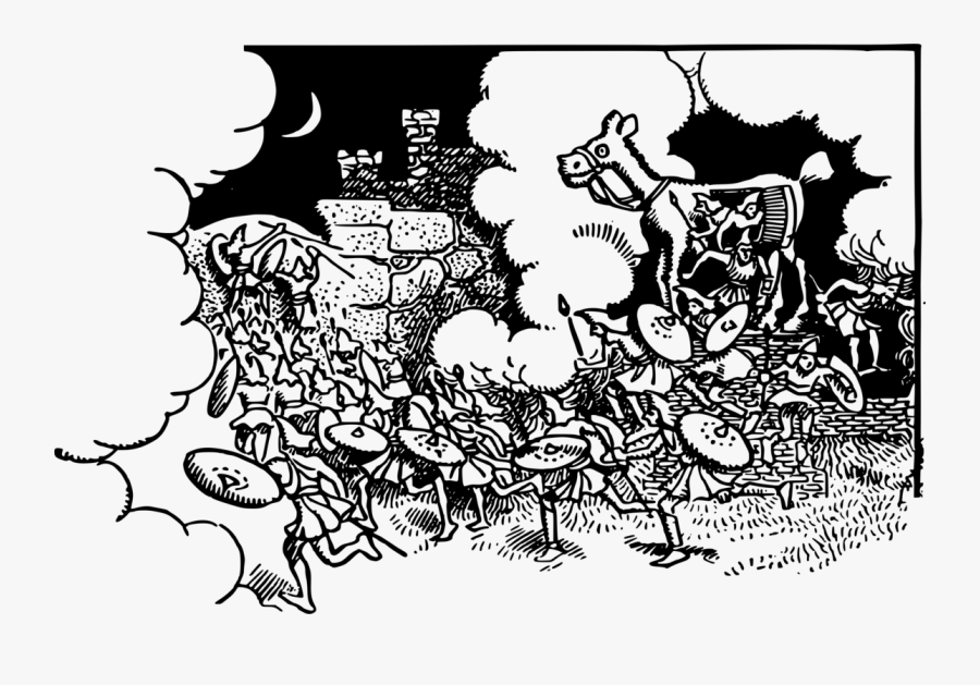 Trojan Horse, Transparent Clipart