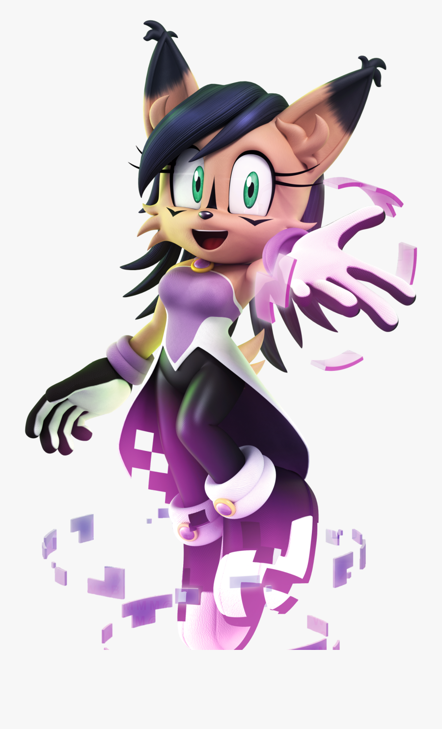 Tails Eurasian Lynx Princess Sally Acorn Cartoon Pink - Nicole Sonic The Hedgehog, Transparent Clipart