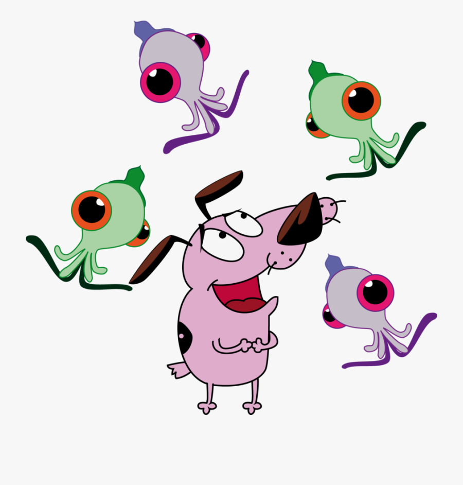 Transparent Sad Dog Clipart - Courage The Cowardly Dog Octopus, Transparent Clipart