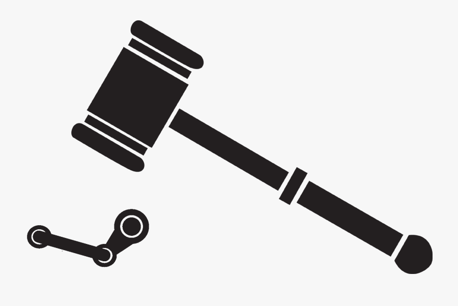 Black And White Gavel Clipart, Transparent Clipart