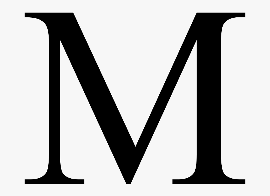 Greek Letter M Clipart , Png Download - Letter M Clip Art, Transparent Clipart
