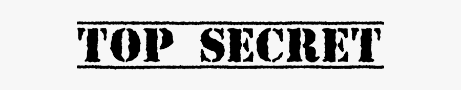 Top Secret Stencil Font - Top Secret, Transparent Clipart