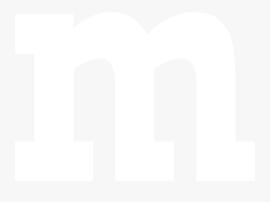 Lowercase Letter M Silhouette By Paperlightbox - Silhouette, Transparent Clipart