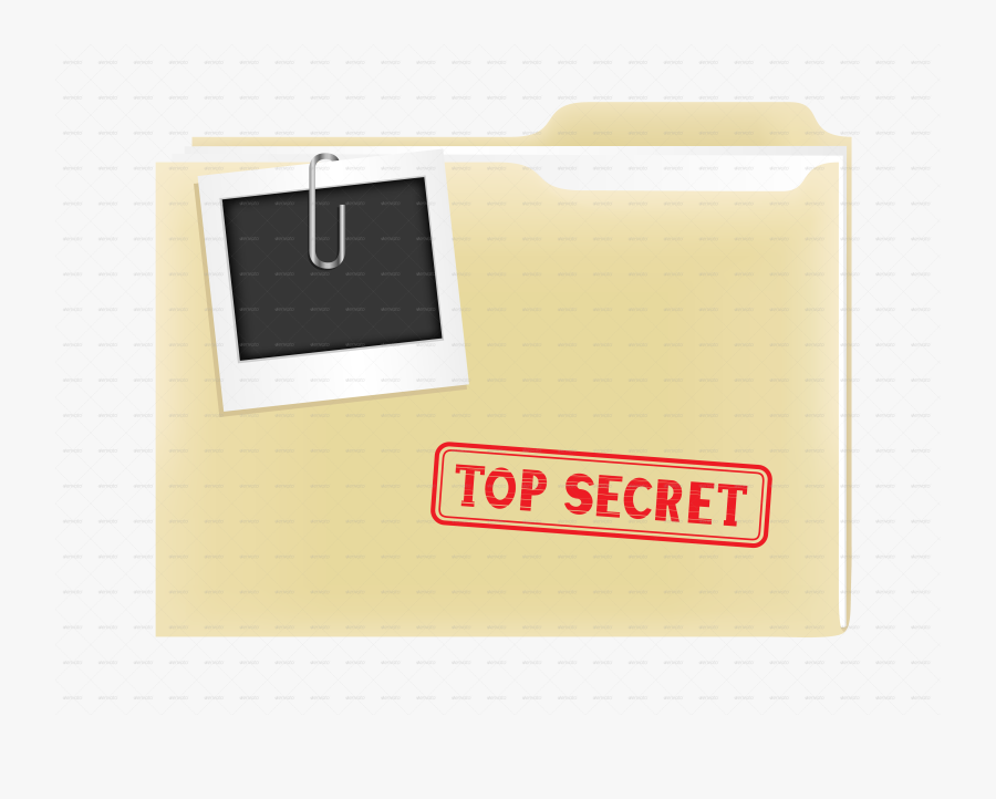 Transparent Files Top Secret - Paper, Transparent Clipart
