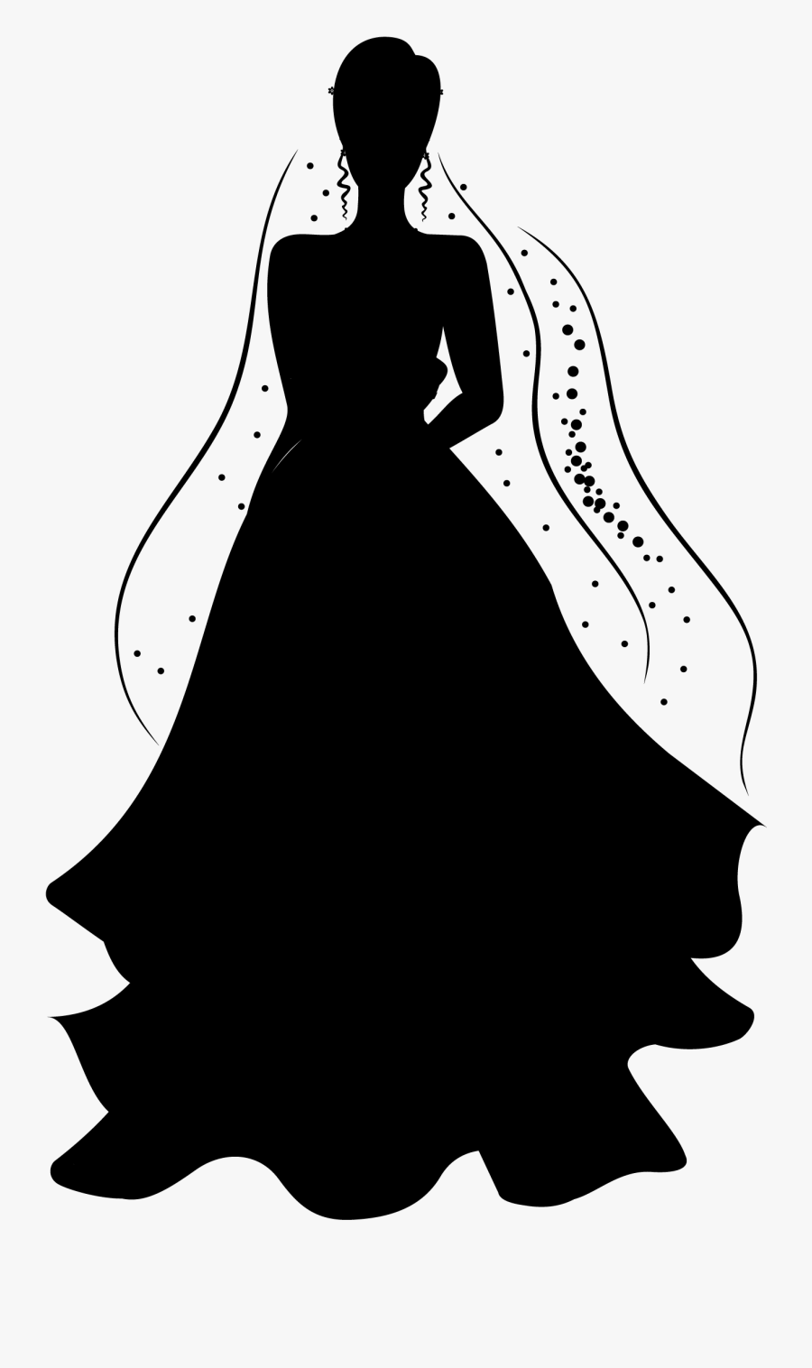 Clip Art Illustration Silhouette Black & White - Illustration, Transparent Clipart