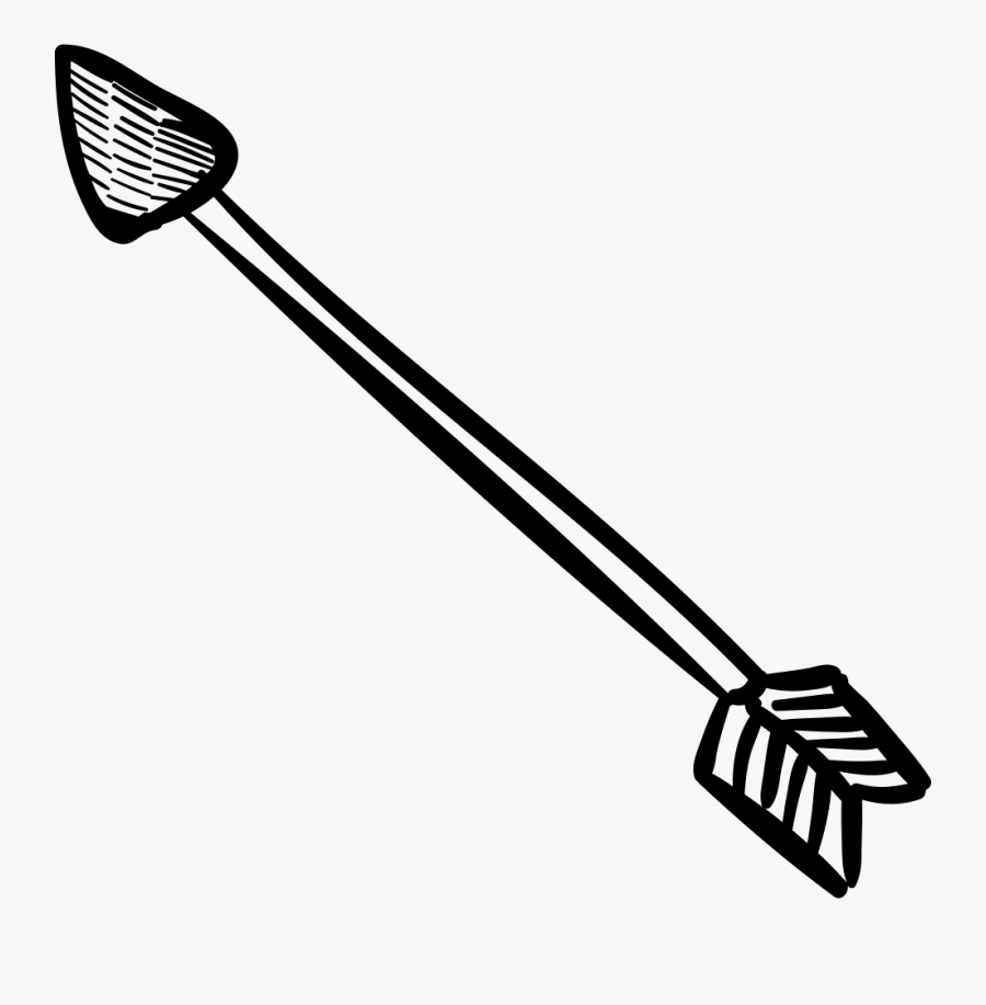 Transparent Tribal Arrow Clipart Black And White - Arrow Drawing, Transparent Clipart