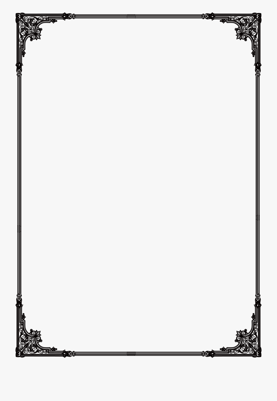 Flat Frame Grunge Black Free Png Hq Clipart - Black Frame Png, Transparent Clipart