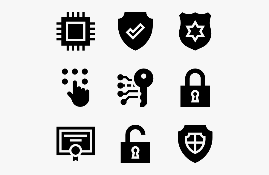 Secret Service - Microchip Icon, Transparent Clipart
