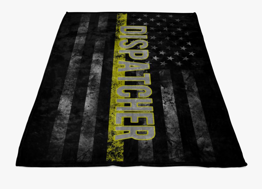 Dispatcher Grunge Flag Fleece Blanket, Transparent Clipart