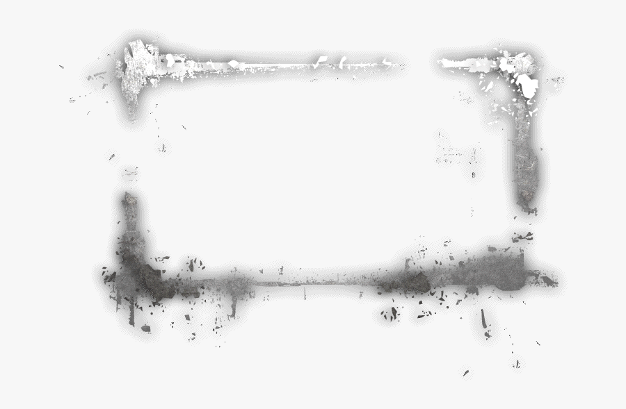 Silver Grey Grunge Frame - Marcos Para Overlays Png, Transparent Clipart