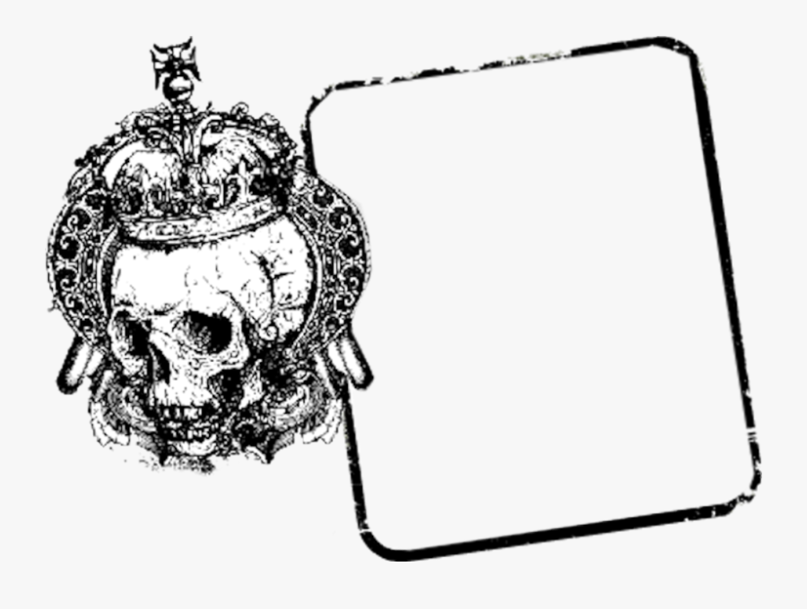 Skull King Tattoo Design, Transparent Clipart