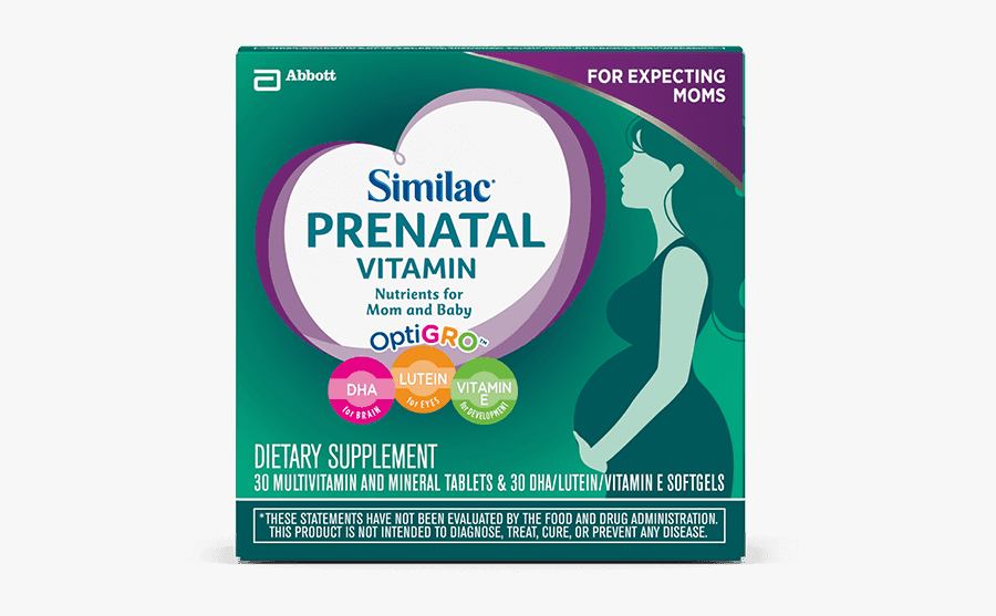 Pregnancy Clipart Prenatal Vitamin - Similac Prenatal Vitamins, Transparent Clipart