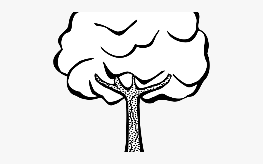 Tree Black And White Clip Art, Transparent Clipart