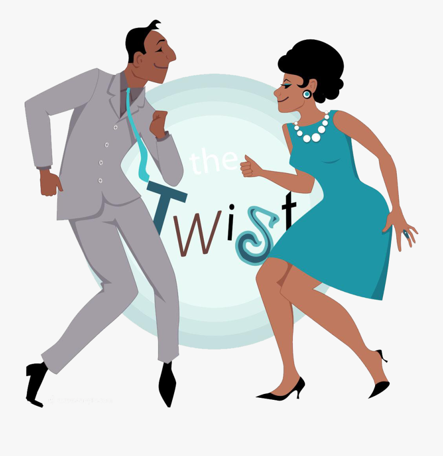 Twist Royalty-free Dance Clip Art - Cartoon Doing The Twist, Transparent Clipart